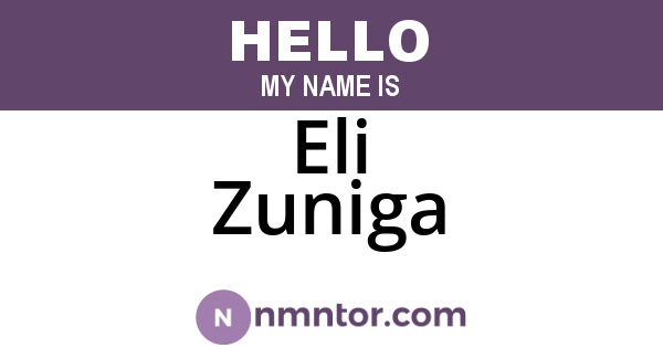 Eli Zuniga