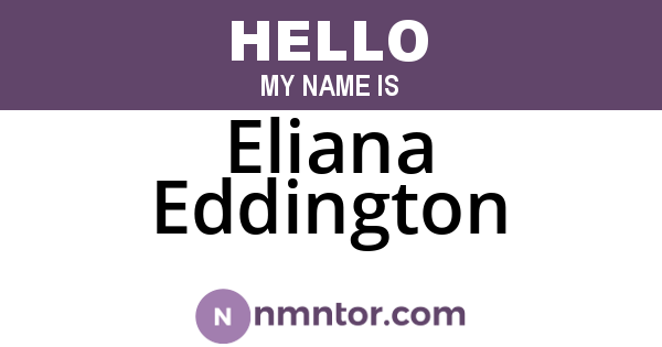 Eliana Eddington