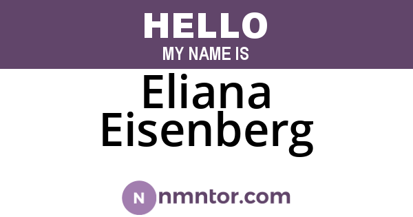 Eliana Eisenberg