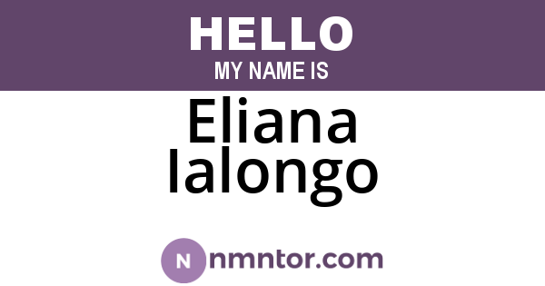 Eliana Ialongo