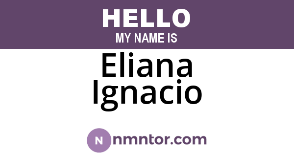 Eliana Ignacio