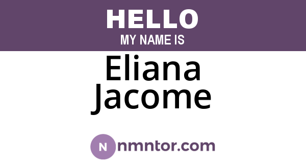 Eliana Jacome