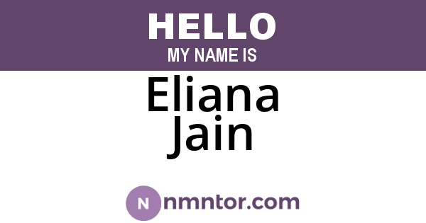 Eliana Jain