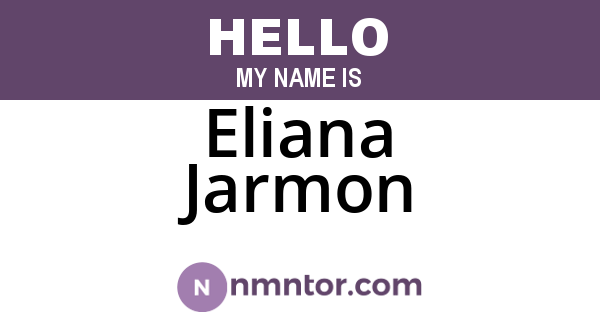 Eliana Jarmon