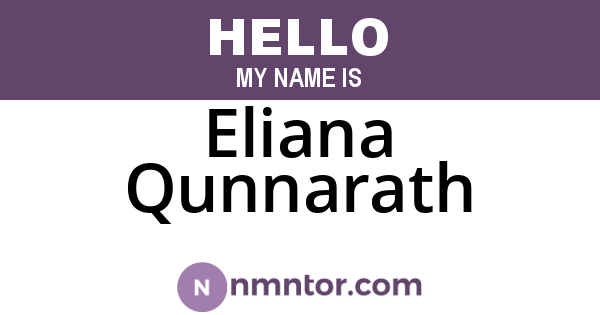 Eliana Qunnarath