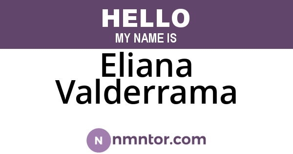 Eliana Valderrama