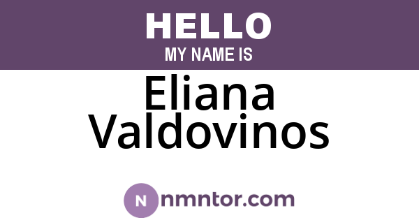 Eliana Valdovinos