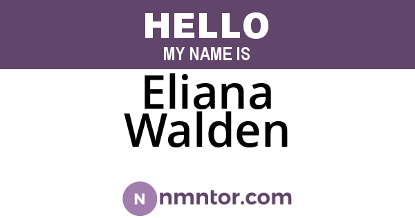 Eliana Walden