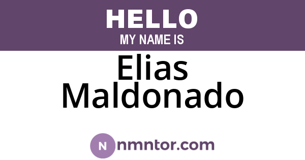 Elias Maldonado
