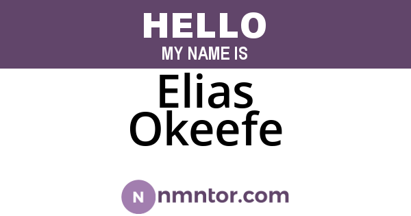 Elias Okeefe