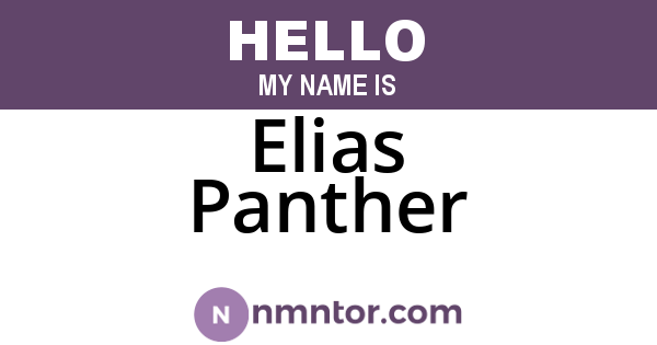 Elias Panther