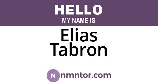 Elias Tabron