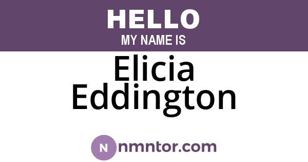 Elicia Eddington