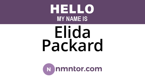 Elida Packard