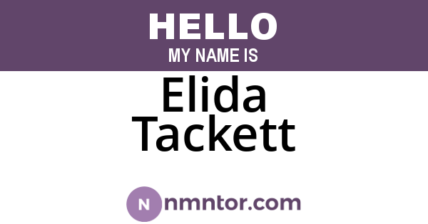 Elida Tackett