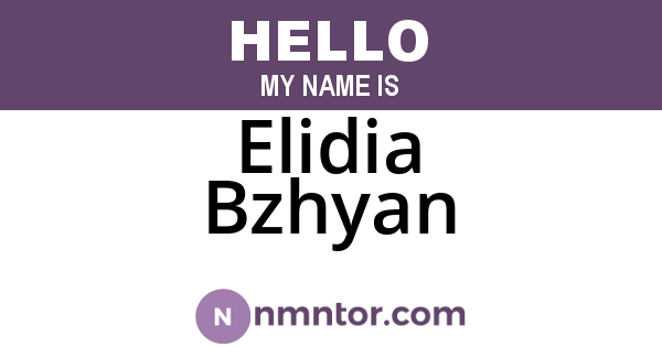 Elidia Bzhyan