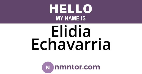 Elidia Echavarria