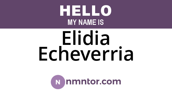 Elidia Echeverria