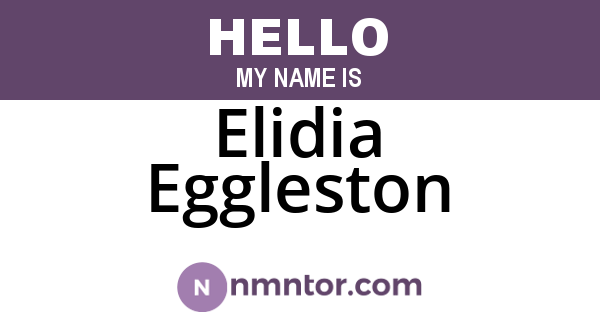 Elidia Eggleston