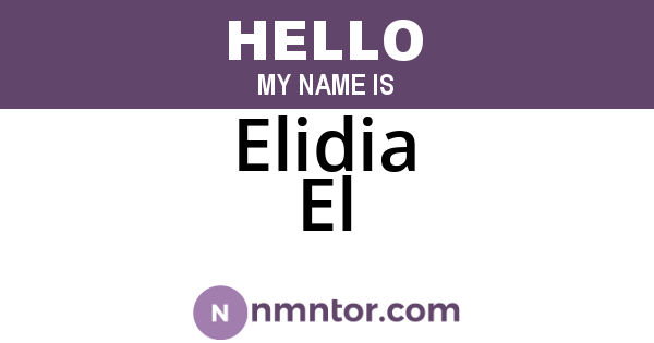 Elidia El
