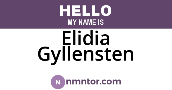 Elidia Gyllensten