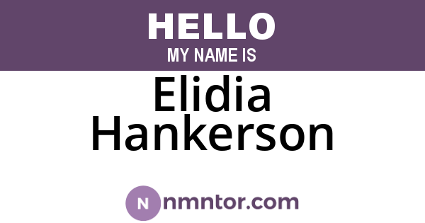 Elidia Hankerson