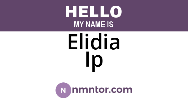 Elidia Ip