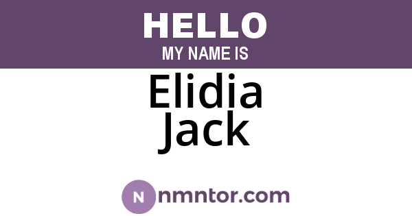 Elidia Jack