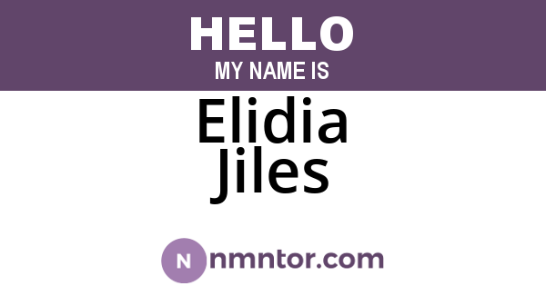 Elidia Jiles