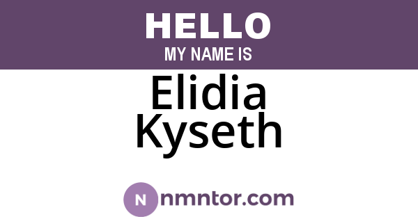 Elidia Kyseth