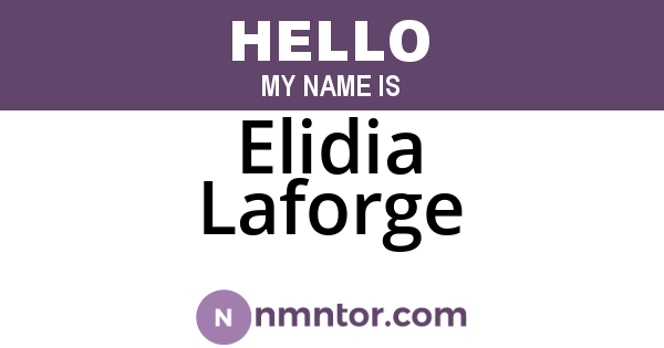 Elidia Laforge