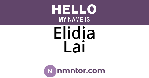 Elidia Lai