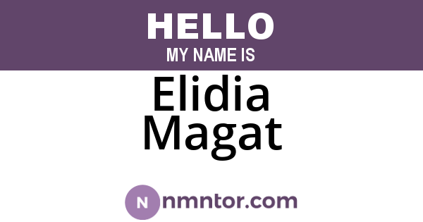 Elidia Magat