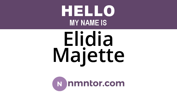 Elidia Majette