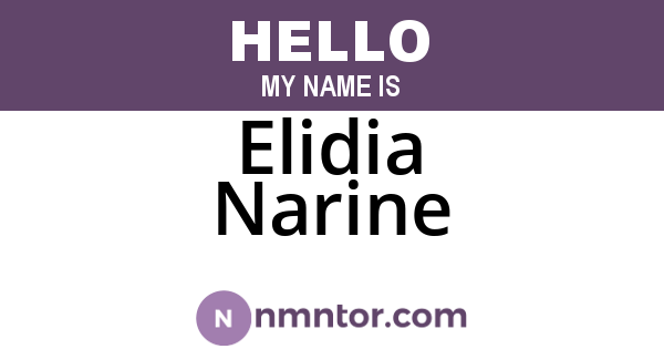 Elidia Narine
