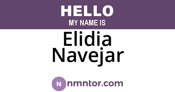 Elidia Navejar
