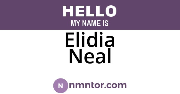 Elidia Neal
