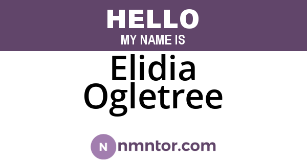 Elidia Ogletree