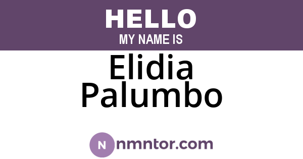 Elidia Palumbo
