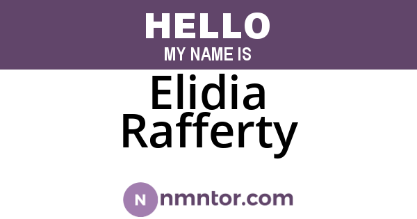 Elidia Rafferty