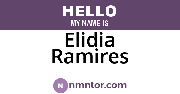 Elidia Ramires