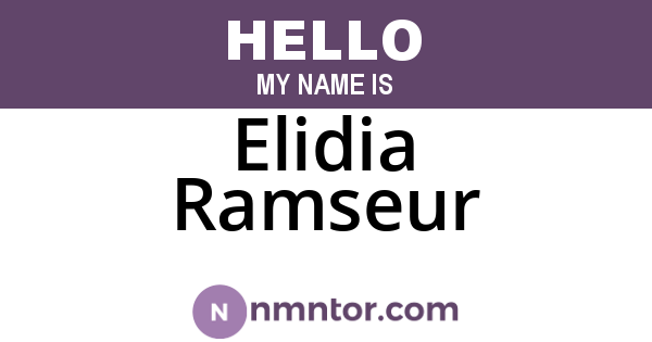 Elidia Ramseur