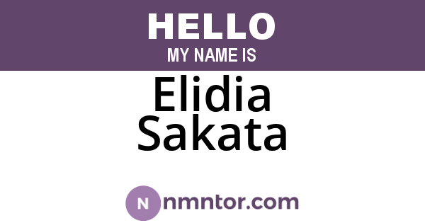 Elidia Sakata