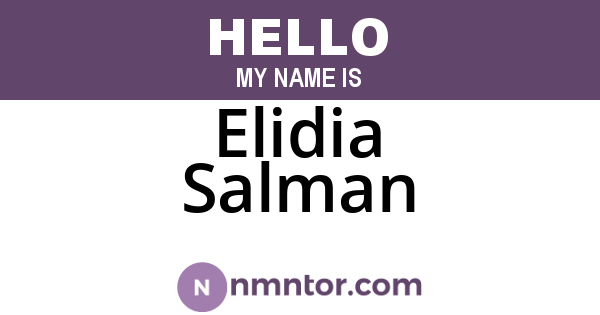 Elidia Salman