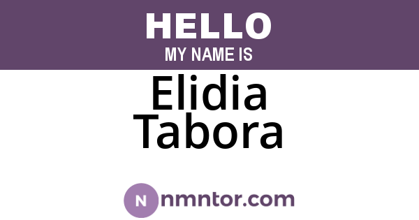 Elidia Tabora
