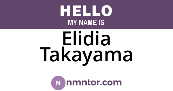 Elidia Takayama