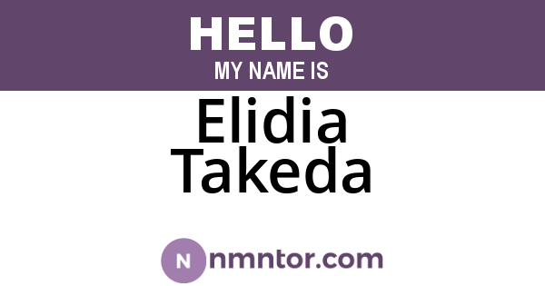 Elidia Takeda