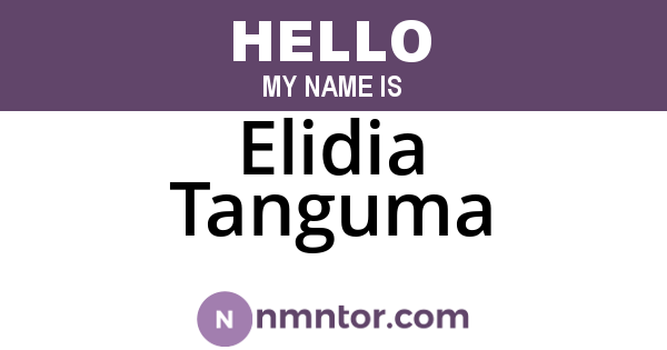Elidia Tanguma