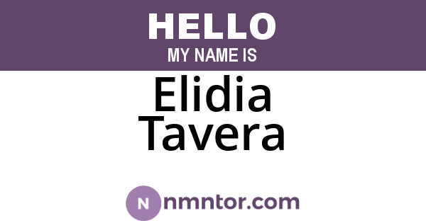 Elidia Tavera
