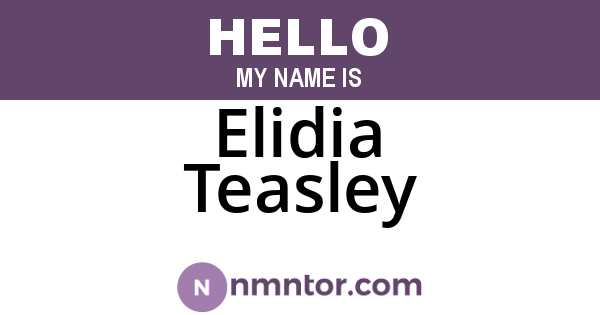Elidia Teasley